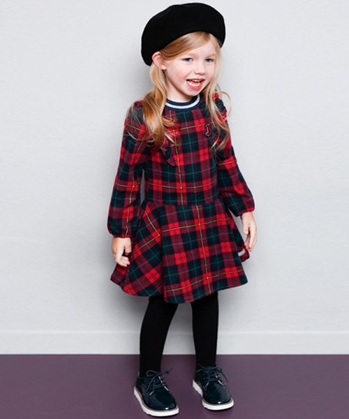 Jelispoon おめかしチェックワンピース Buyee日本代购服务 于zozotown购物 Bot Online