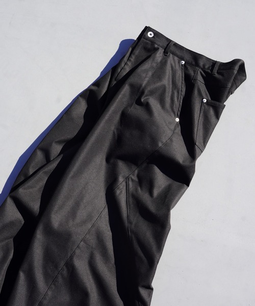 CAMPHOR WOOD | super wide baggy polyester slacks / スーパーワイド