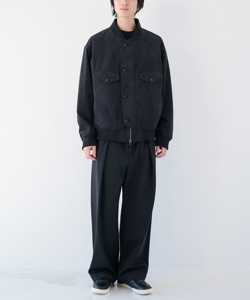 UJOH | 【UJOH HOMME】別注 4 Pockets Zip-up Rib Blouson - Buyee, an