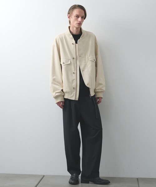 UJOH | 【UJOH HOMME】別注 4 Pockets Zip-up Rib Blouson - Buyee, an