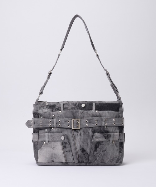 【GRANCY】 クレイジーレイヤードデニムパンツデザインショルダーバッグ GRANCY | 【GRANCY】Crazy layered denim pants design shoulder bag