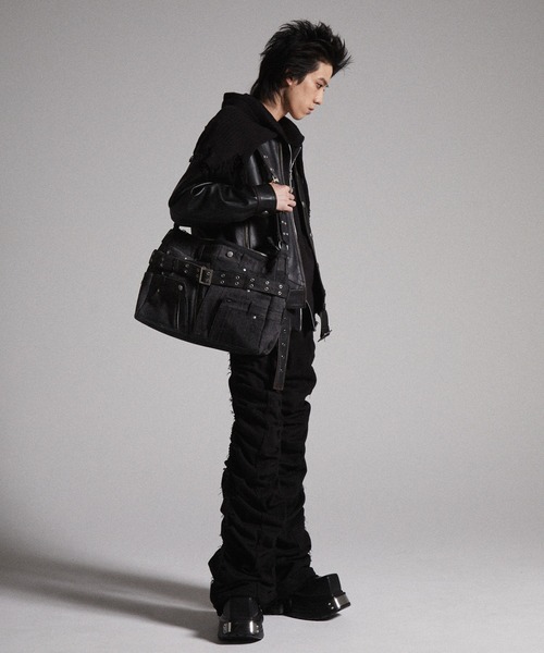 GRANCY | 【GRANCY】Crazy layered denim pants design shoulder bag