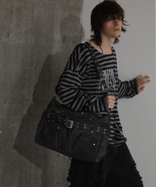 GRANCY | 【GRANCY】Crazy layered denim pants design shoulder bag