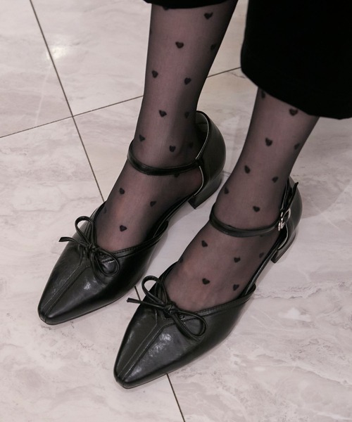CLANE | MESH OBLIQUE TOE FLAT SHOES - Buyee, an Online Proxy