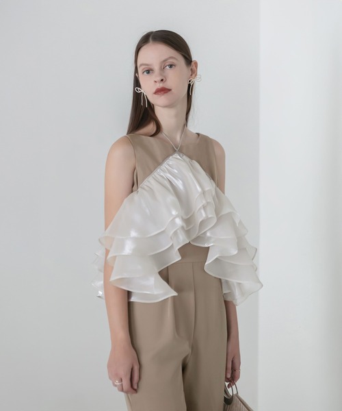 LEJA | 【LEJA】3wayティアードフリルオールインワンパンツドレス 2点