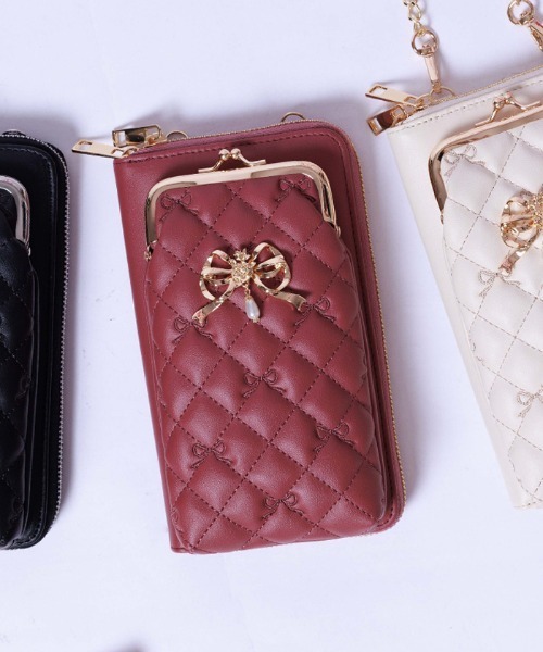 AXES FEMME | リボン刺繍キルトショルダー - Buyee, an Online Proxy