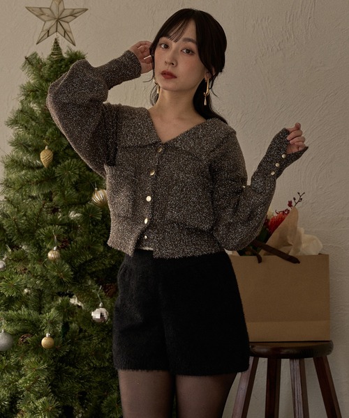 MIDEAL | glitter knit ensemble / グリッターニットアンサンブル