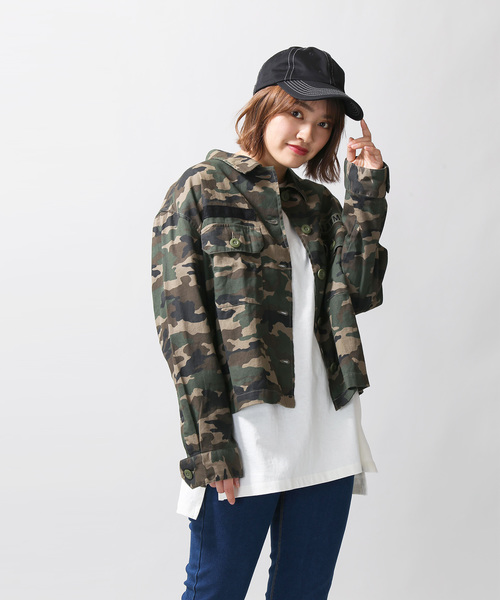 Wego Wego ミリタリークロップドシャツ Buyee An Online Proxy Shopping Service Shop At Zozotown Bot Online