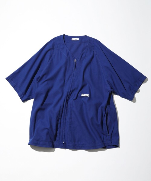 CAHLUMN カウラム ブラッシュド ポプリン ベースボールシャツ CAHLUMN | CAHLUMN/カウラム Brushed Poplin Baseball Shirt