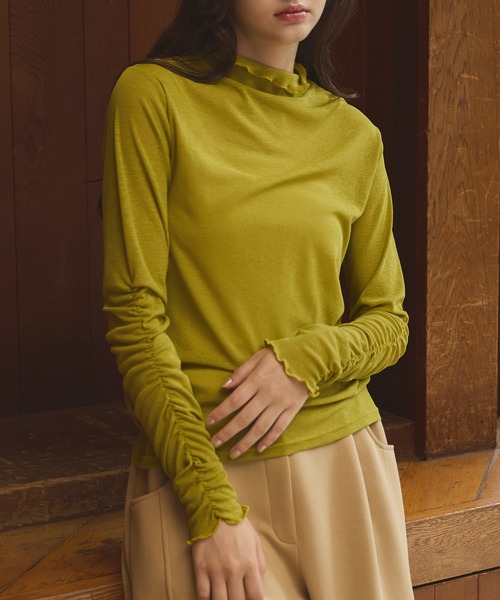 OLUN | Sheer mellow inner tops / シアーメロウインナートップス