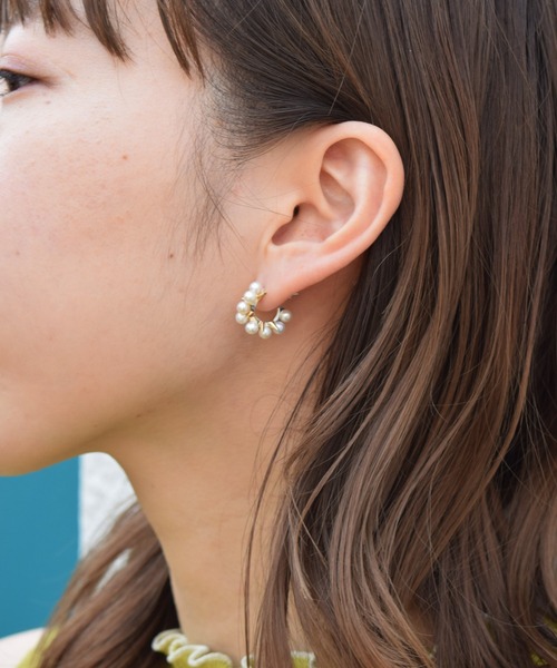 E.M. | SILVER925パールスタッズピアス/レディース/メンズ