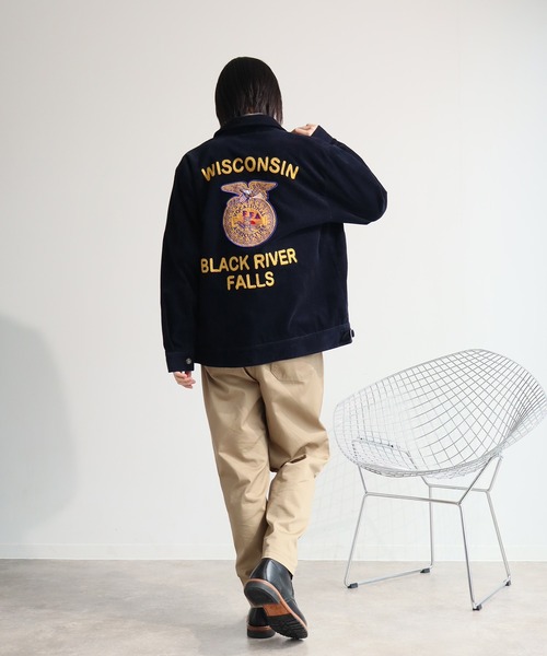 HOUSTON | 【HOUSTON/ヒューストン】CORDUROY EMBROIDERY JACKET (FFA