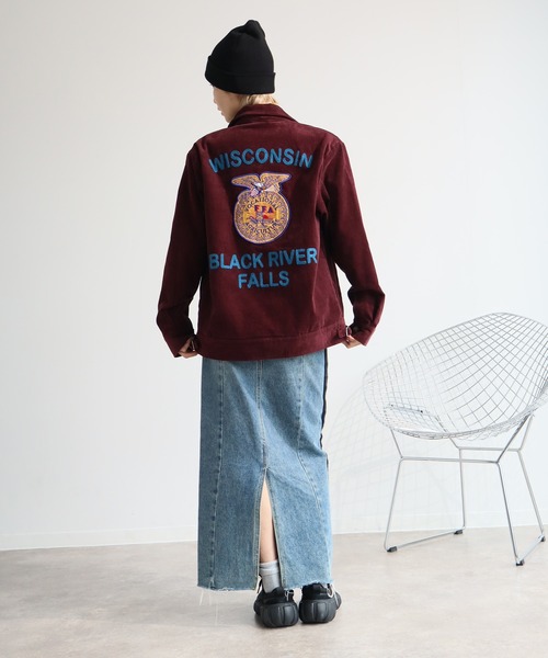 HOUSTON | 【HOUSTON/ヒューストン】CORDUROY EMBROIDERY JACKET (FFA