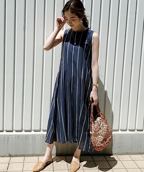 Doux Archives フレンチリネンストライプワンピース Buyee An Online Proxy Shopping Service Shop At Zozotown Bot Online