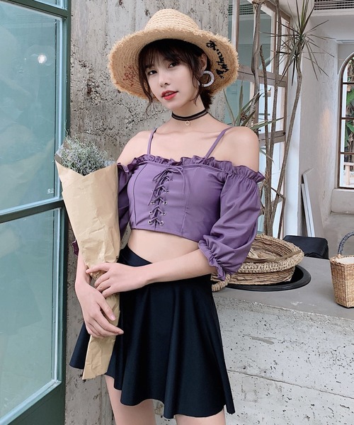 Teddyshop 水着 オフショルダー2wayバックフリルビキニ スカート 2点セット Buyee An Online Proxy Shopping Service Shop At Zozotown Bot Online