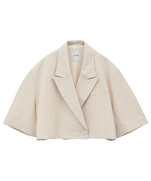 CLANE CROPPED TAILRED JACKET サイズ2 CLANE CROPPED TAILRED JACKET サイズ2 - メルカリ