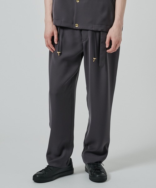CULLNI | 【CULLNI】2Tuck Pants with Long Belt for STUDIOUS - Buyee