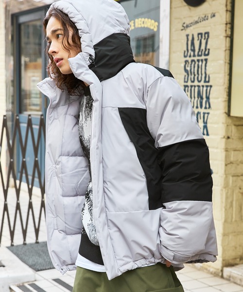 ジャケット・アウター Mercibeaucoup Jacquard Cotton Cover all AMBIDEX Store 〇WAAN JACQUARD ハーフジップブルゾン(F GRAY