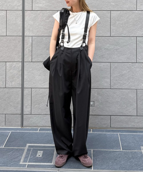 FEEPUR | サスペンダーハイウエストパンツ - Buyee, an Online