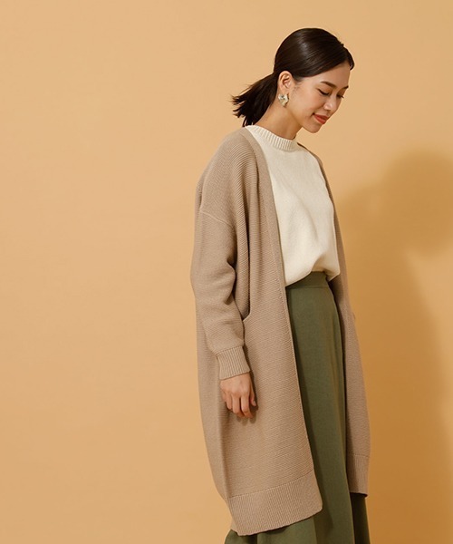 Azul By Moussy ガーター編み着流しロングカーディガン Buyee An Online Proxy Shopping Service Shop At Zozotown Bot Online