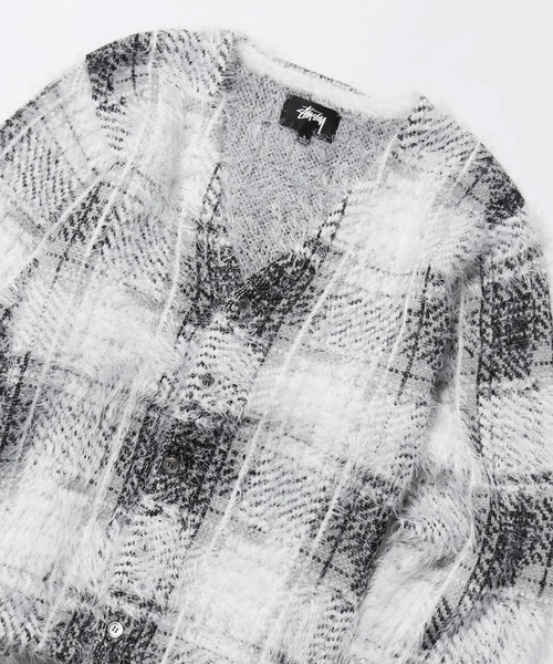 STUSSY | STUSSY/ステューシー HAIRY PLAID CARDIGAN