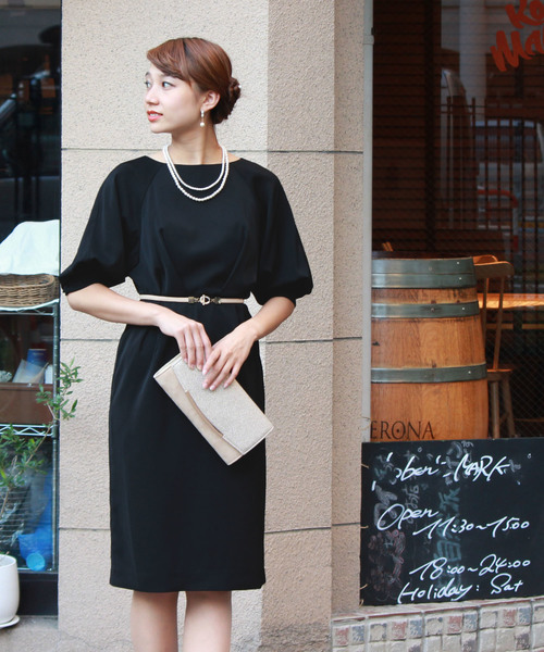 Trudea ロング リーンシルエットパフスリーブワンピース Buyee An Online Proxy Shopping Service Shop At Zozotown Bot Online