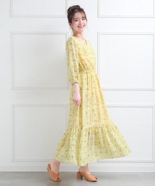 Clear フラワーロングワンピース 花柄 Buyee Servis Onlajn Proksi Magazin V Zozotown