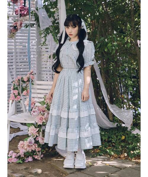 merry jenny / flower frill laceブルゾン merry jenny tulip