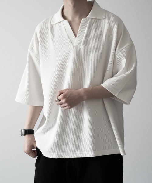 adidas WAFFLE SHORT SLEEVE POLO ワッフル ポロT adidas WAFFLE SHORT SLEEVE POLO | atmos（アトモス） 公式