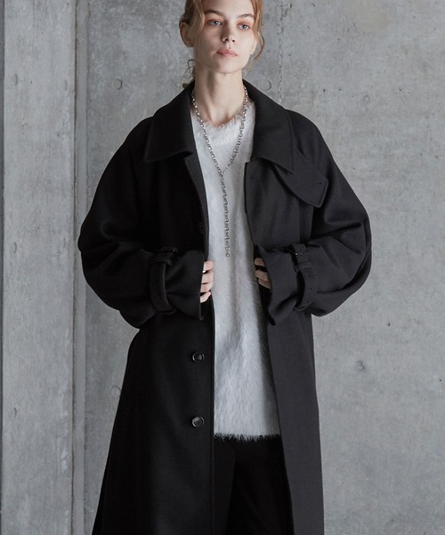 SERACE | 【SERACE】2way over melton soutien collar coat / 2way