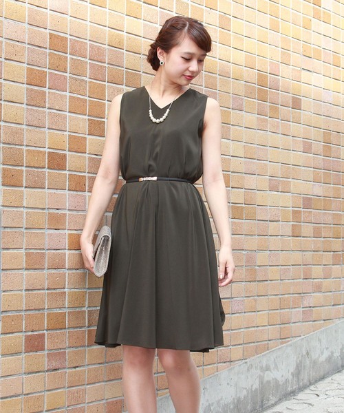 Trudea ベルト付きaラインワンピース 結婚式 成人式 謝恩会ワンピース パーティードレス Buyee An Online Proxy Shopping Service Shop At Zozotown Bot Online