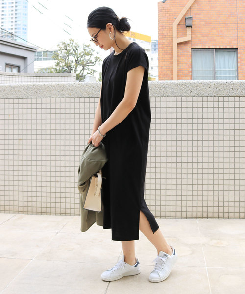 And Me フレンチスリーブリブtシャツワンピース Buyee An Online Proxy Shopping Service Shop At Zozotown Bot Online