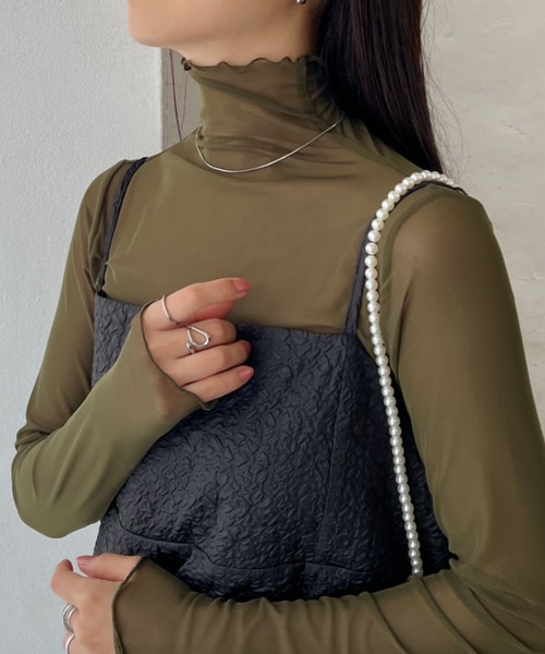 トップス CLEA CLEA | メロウハイネックシアーインナートップス - Buyee, an Online