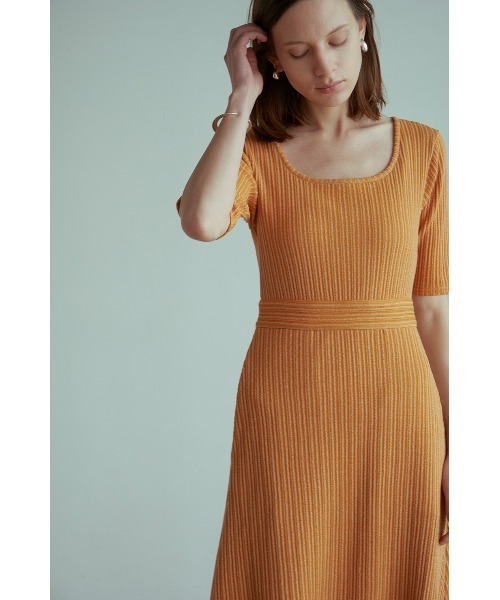 CLANE RIB CIRCULAR ONE PIECE サイズ2 クラネ CLANE（クラネ）の「RIB CIRCULAR ONE PIECE（ワンピース）」 - WEAR
