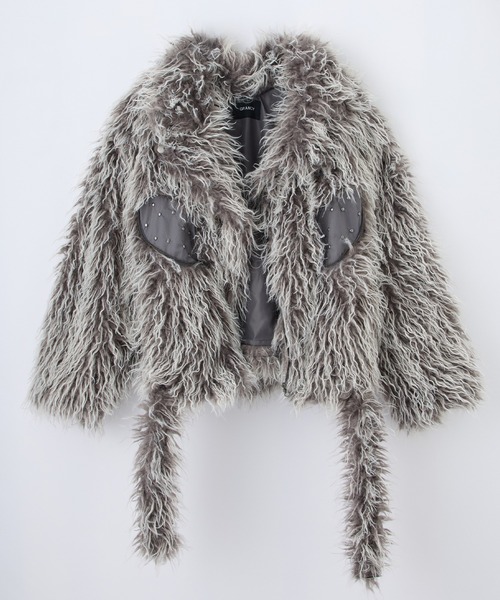 GRANCY | 【GRANCY】Fur Boa Riders Jacket / ファーボアライダース