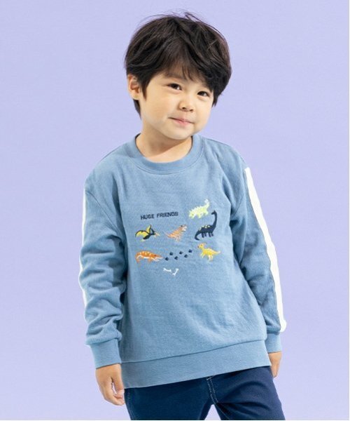 KLADSKAP | 恐竜刺しゅう袖ライン接結長袖Tシャツ - Buyee, an Online  