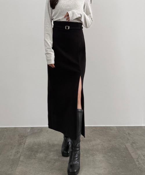 美品✨スカート MYSTY WOMAN | フロントZIPナロースカート 106941 - Buyee, an