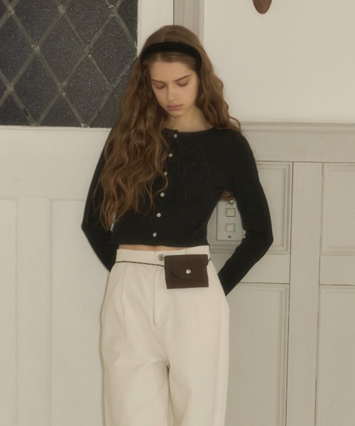 GIUNON | long sleeve lace cardigan / ロングスリーブレース
