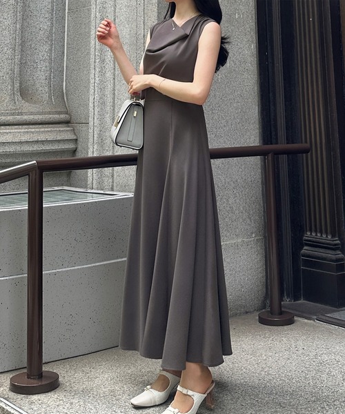 CENEA 2wayリネン混フレアワンピース JUNOAH｜CENEA 2wayリネン混フレアワンピース | Rakuten Fashion