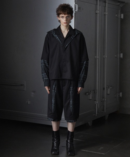 GRANCY | 【GRANCY】Layered Design Open Collar Shirt / レイヤード
