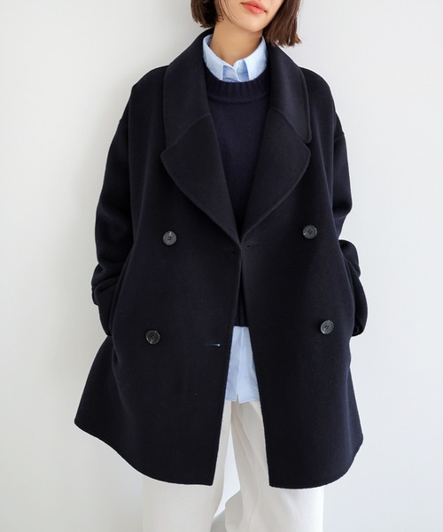 SUZUKI TAKAYUKI | stand-fall-collar coat - Buyee, an Online Proxy