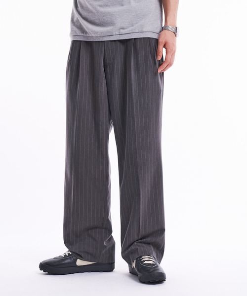 THE BOLDMAN スラックス THE BOLDMAN スラックス 2tuck Peachskin Slacks / ツータックピーチ