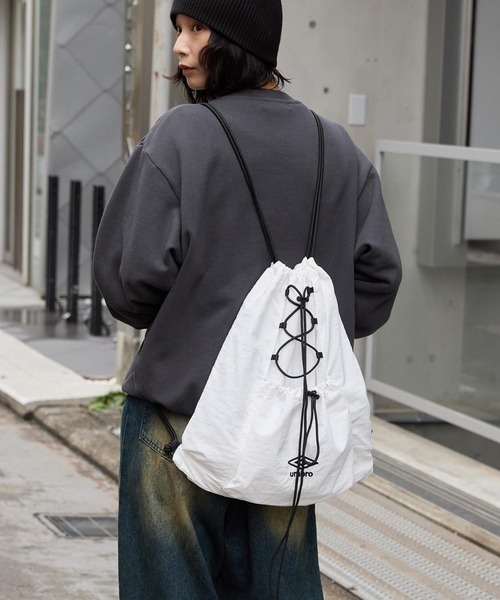 Umbro ナイロンジャケット　ドローコード付き JUN STANDARD PICKS｜【梅田サイファー *UMBRO*JUNRED】セットアップ