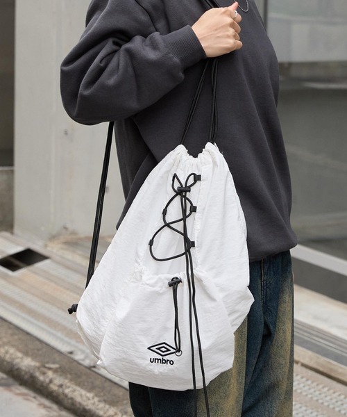 UMBRO | UMBRO/アンブロ 別注 ロゴ刺繍 ナイロン ドローコード