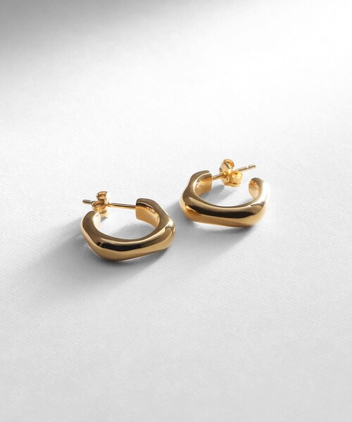 COCOSHNIK フープピアス コンパクト3連チェーン COCOSHNIK