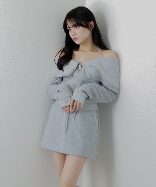 M DOLLY | *M DOLLY original* shirt docking check block dress