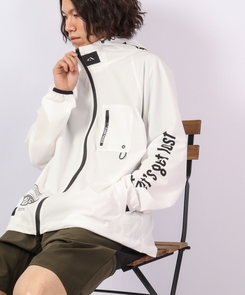 パーカー FLASH PACKER ストレッチナイロン フードジャケット