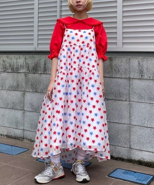 ワンピース candystripper STAR JACQUARD SHEER DRESS CANDY STRIPPER | STAR JACQUARD SHEER ドレス - Buyee, an Online