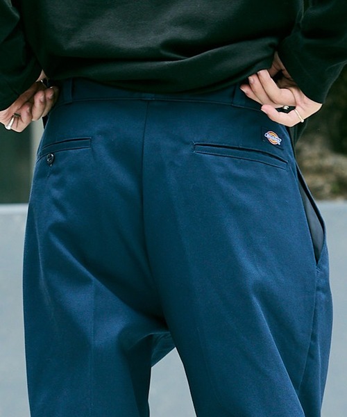 ロンハーマン　ディッキーズ　チノ　ワークチノパンツ オーガニックコットン テーパードフィット パンツ（ブルー