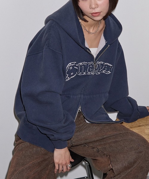 SNAP CLUB | 【Snap club】ヴィンテージ加工 ダメージパッチロゴ